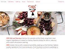 Tablet Screenshot of dishcafecatering.com